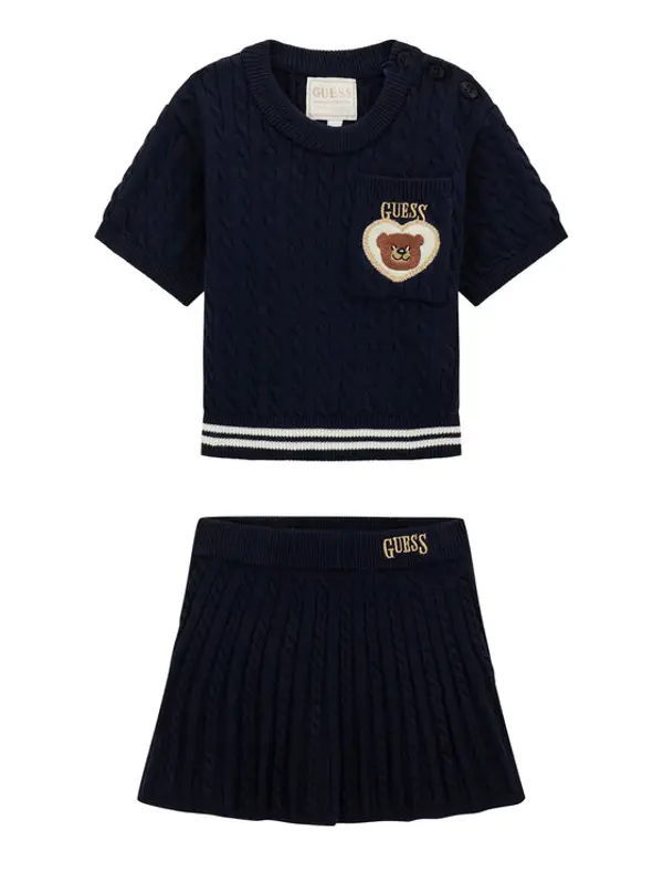 Guess Guess Dječji set K6RG08 Z37L1 Tamnoplava Regular Fit