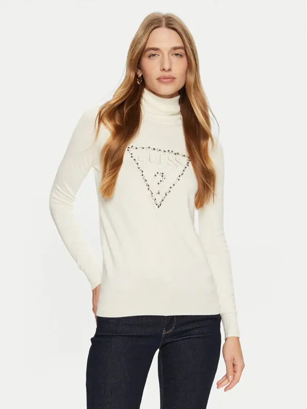 Guess Guess Dolčevita Piper W4BR03 Z2NQ2 Écru Regular Fit