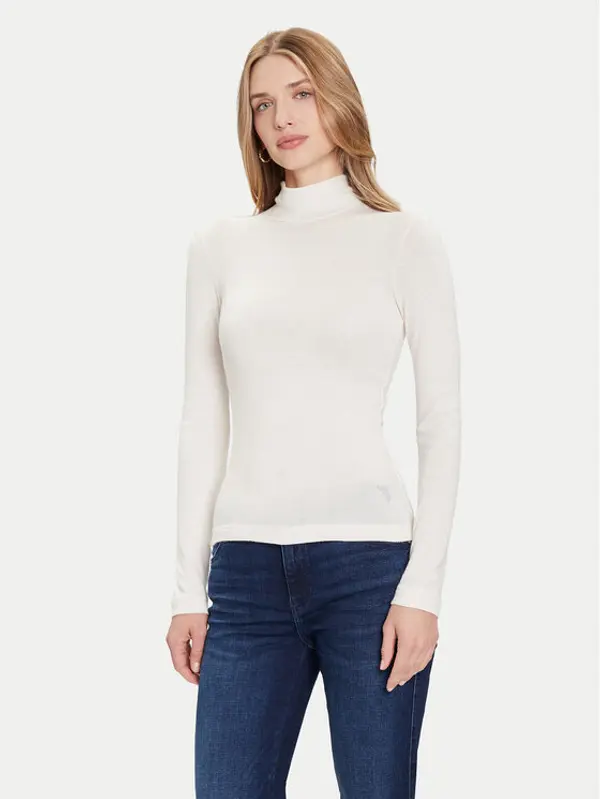 Guess Guess Dolčevita W4BP14 KCGM2 Écru Slim Fit