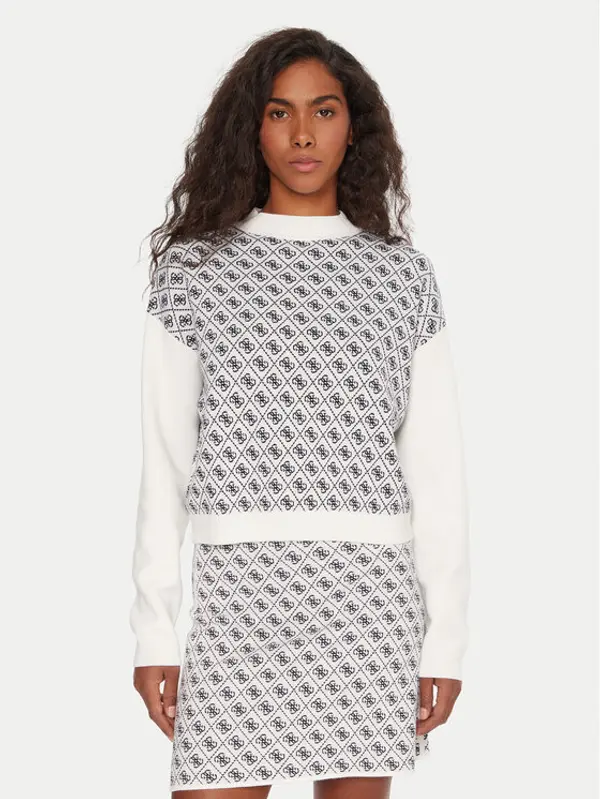 Guess Guess Dolčevita W5BR23 Z3JD2 Écru Relaxed Fit