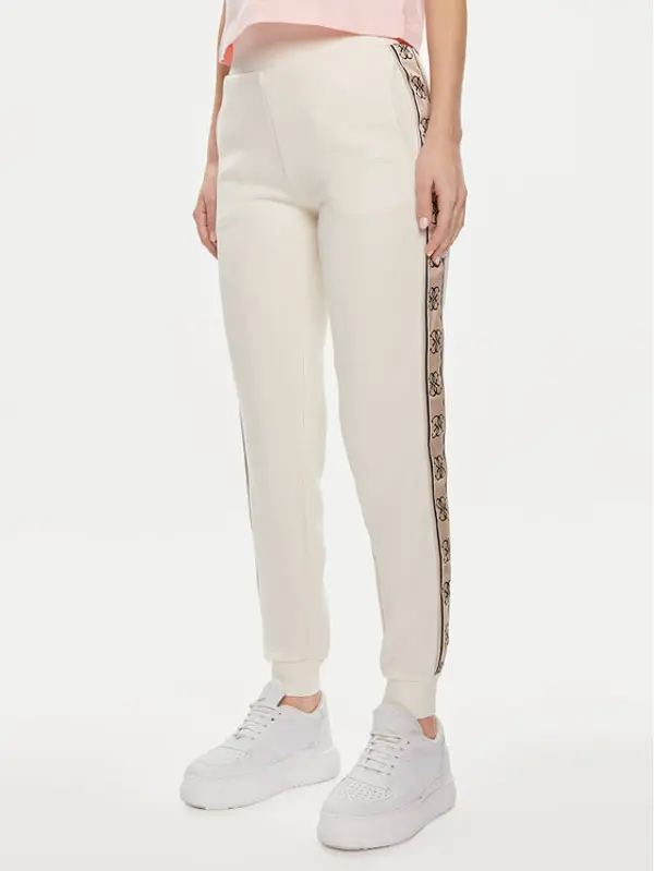 Guess Guess Donji dio trenerke Britney V2YB15 KB3P2 Écru Regular Fit