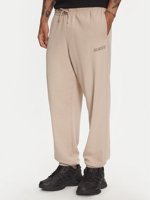 Guess Guess Donji dio trenerke Emis Z4YB00 KAIJ1 Bež Relaxed Fit