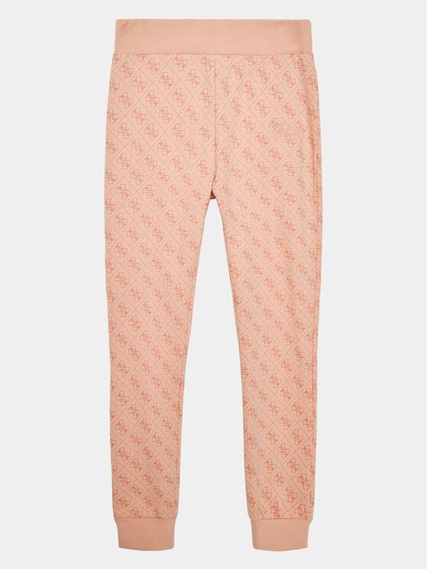 Guess Guess Donji dio trenerke J3YQ19 KA6R3 Ružičasta Regular Fit