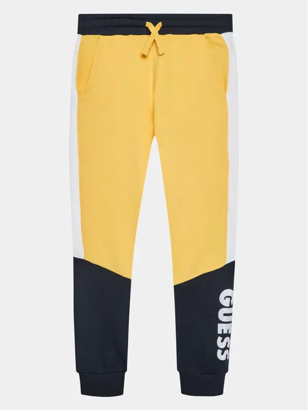 Guess Guess Donji dio trenerke L3BQ11 KAX73 Žuta Regular Fit