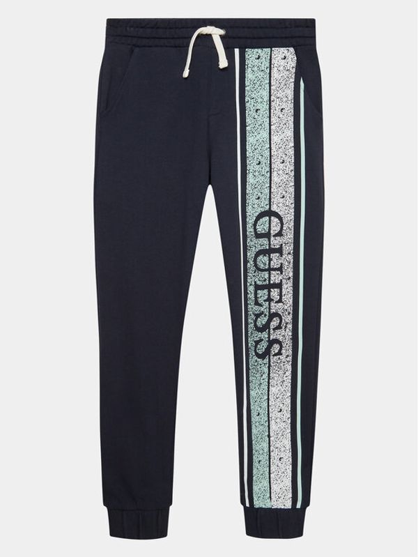 Guess Guess Donji dio trenerke L3YQ36 KA6R4 Tamnoplava Regular Fit