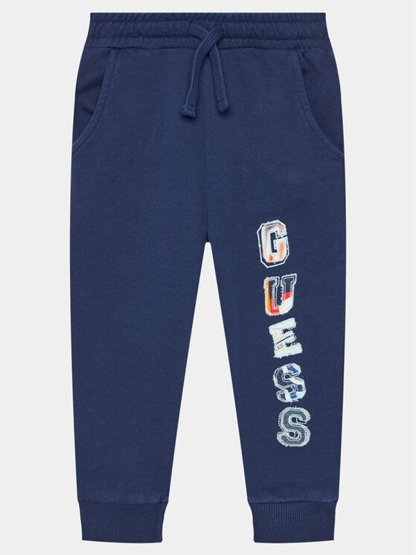 Guess Guess Donji dio trenerke N4GQ11 KA6R3 Tamnoplava Regular Fit