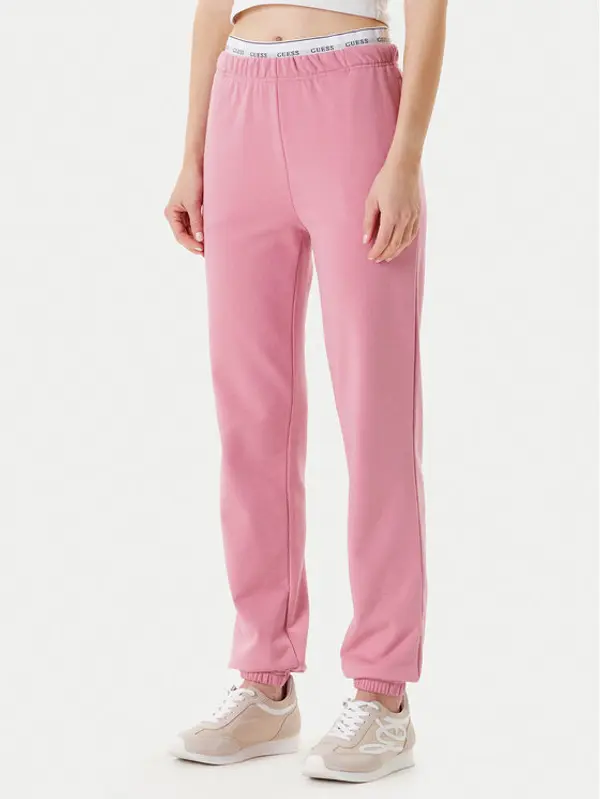 Guess Guess Donji dio trenerke O5RB01 KCO31 Ružičasta Regular Fit