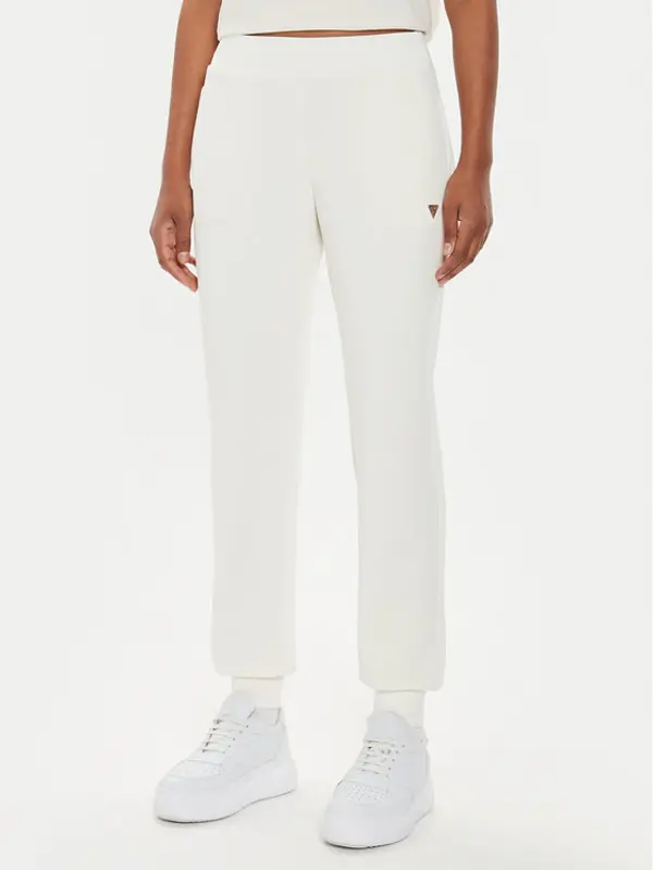 Guess Guess Donji dio trenerke V4YB08 KCAY2 Écru Regular Fit