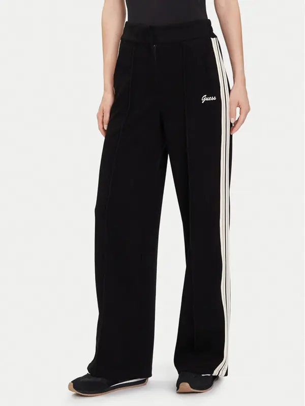 Guess Guess Donji dio trenerke V5BB16 KCX52 Crna Wide Leg