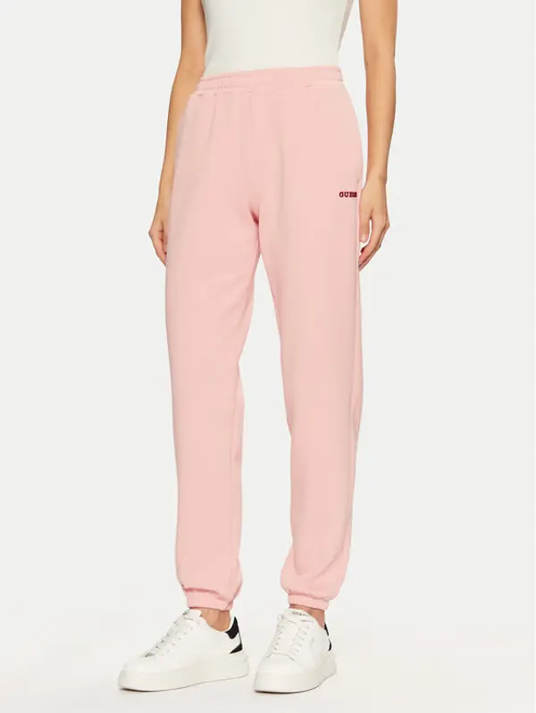 Guess Guess Donji dio trenerke V5RB02 KCLD1 Ružičasta Regular Fit