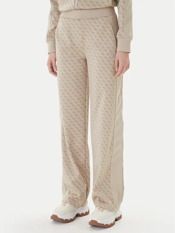 Guess Guess Donji dio trenerke V6RB09 K2042 Bež Wide Leg