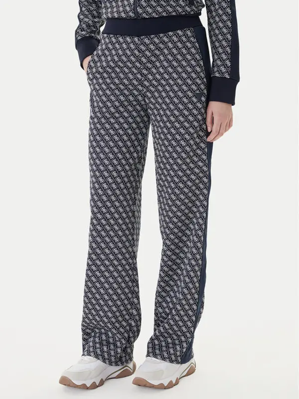 Guess Guess Donji dio trenerke V6RB09 K2042 Tamnoplava Wide Leg