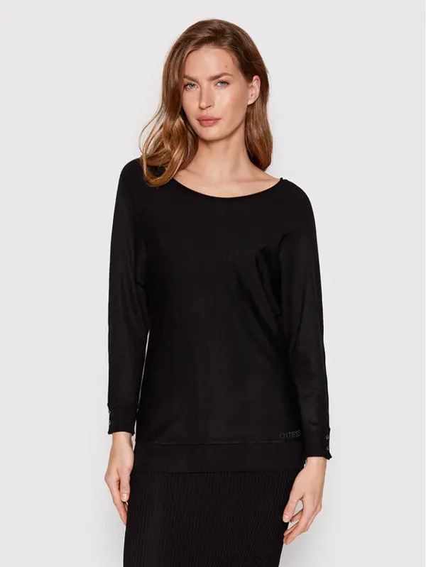 Guess Guess Džemper Adele W2YR34 Z2V62 Crna Regular Fit