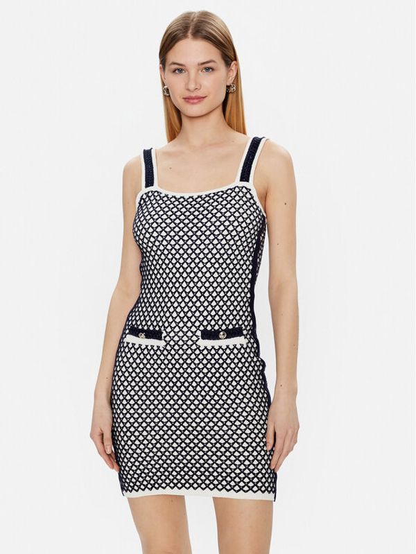 Guess Guess Džemper haljina Chenille W3GK96 Z3132 Šarena Slim Fit