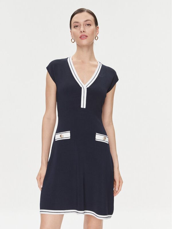 Guess Guess Džemper haljina Febe 4RGK08 5790Z Tamnoplava Regular Fit