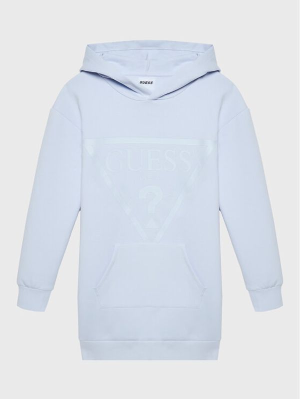 Guess Guess Džemper haljina J2BK35 FL03S Plava Regular Fit