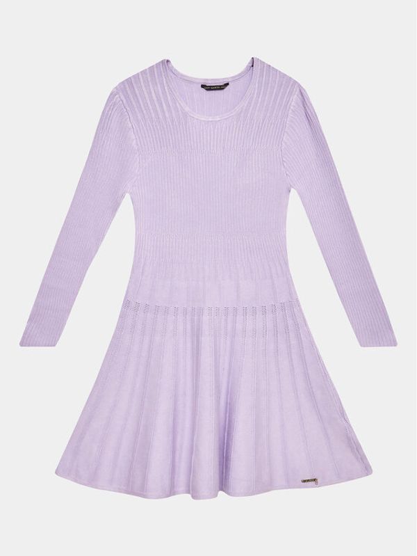 Guess Guess Džemper haljina J2YK03 Z2YJ2 Ružičasta Slim Fit