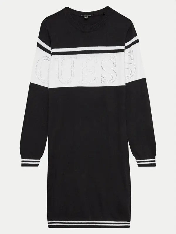 Guess Guess Džemper haljina J4YK04 Z3GW0 Crna Regular Fit