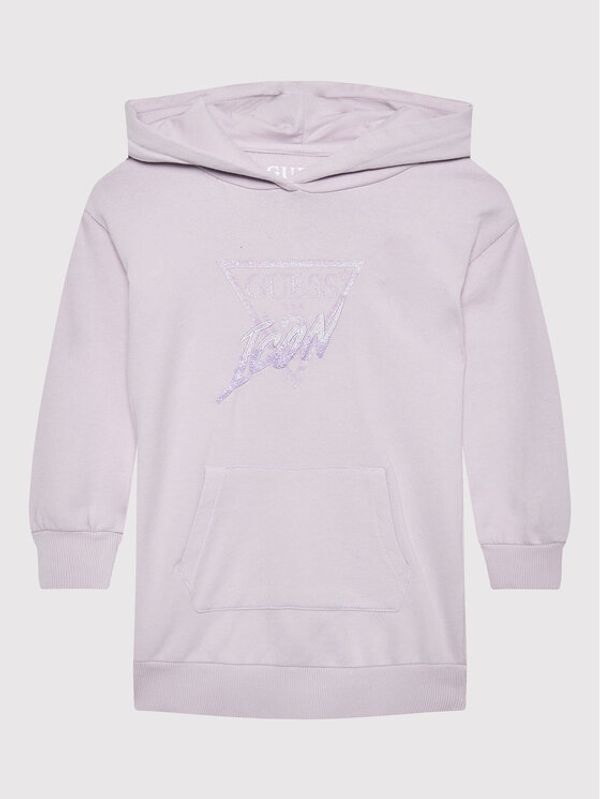 Guess Guess Džemper haljina K2YK03 KA6R3 Ljubičasta Regular Fit