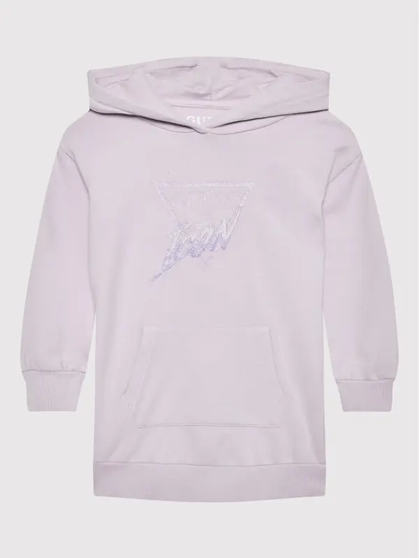 Guess Guess Džemper haljina K2YK03 KA6R3 Ljubičasta Regular Fit