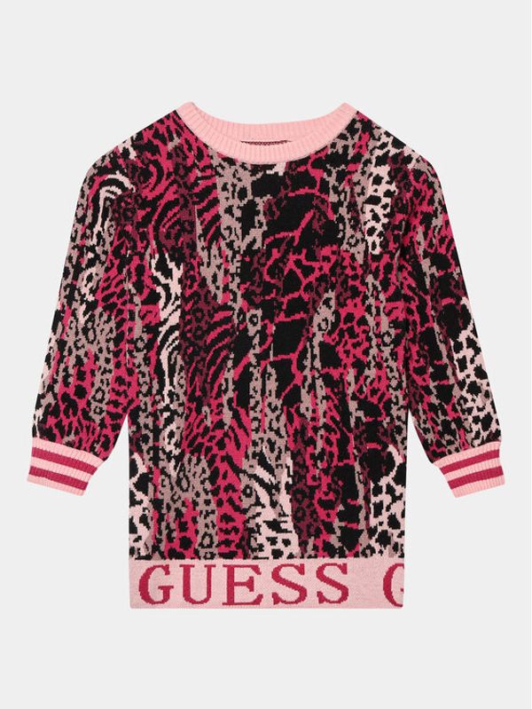 Guess Guess Džemper haljina K3BK04 Z3AH0 Bež Regular Fit