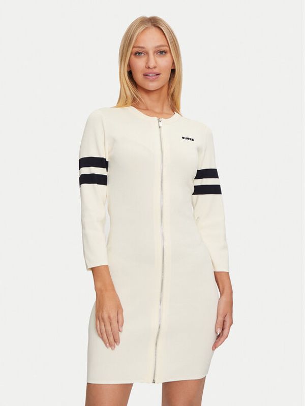 Guess Guess Džemper haljina V4BK05 ZZ04U Écru Regular Fit