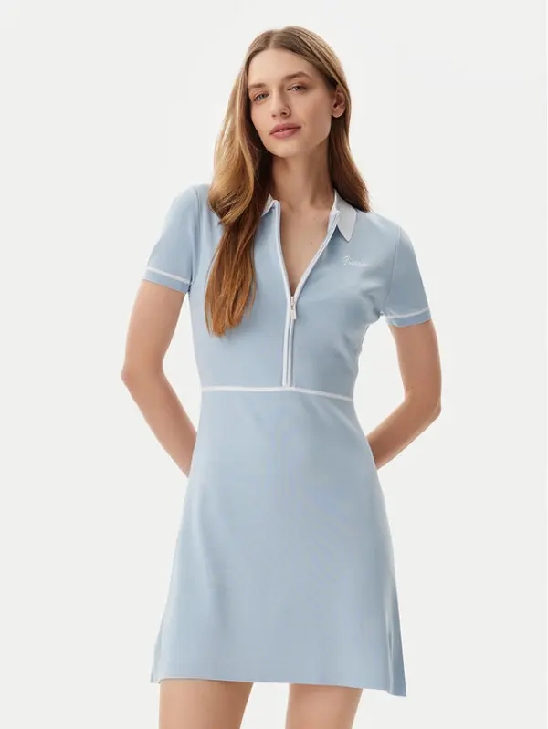 Guess Guess Džemper haljina V5GK00 Z3D60 Svijetloplava Regular Fit