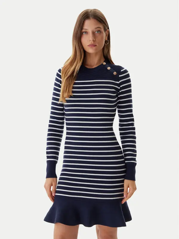 Guess Guess Džemper haljina W5BK47 Z0422 Tamnoplava Regular Fit