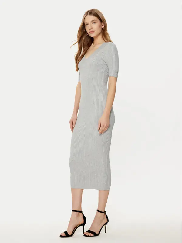 Guess Guess Džemper haljina W5RK11 Z2V62 Siva Bodycon Fit