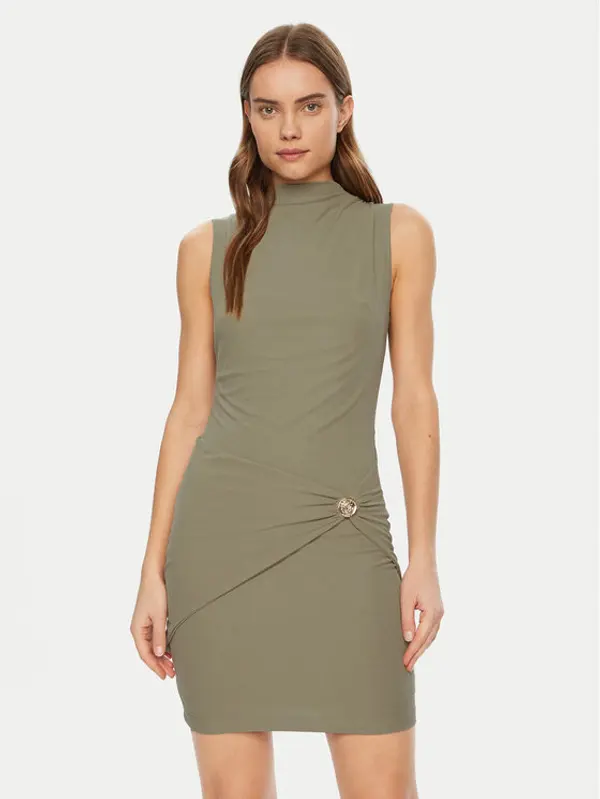 Guess Guess Džemper haljina W5RK24 KAQL2 Zelena Regular Fit