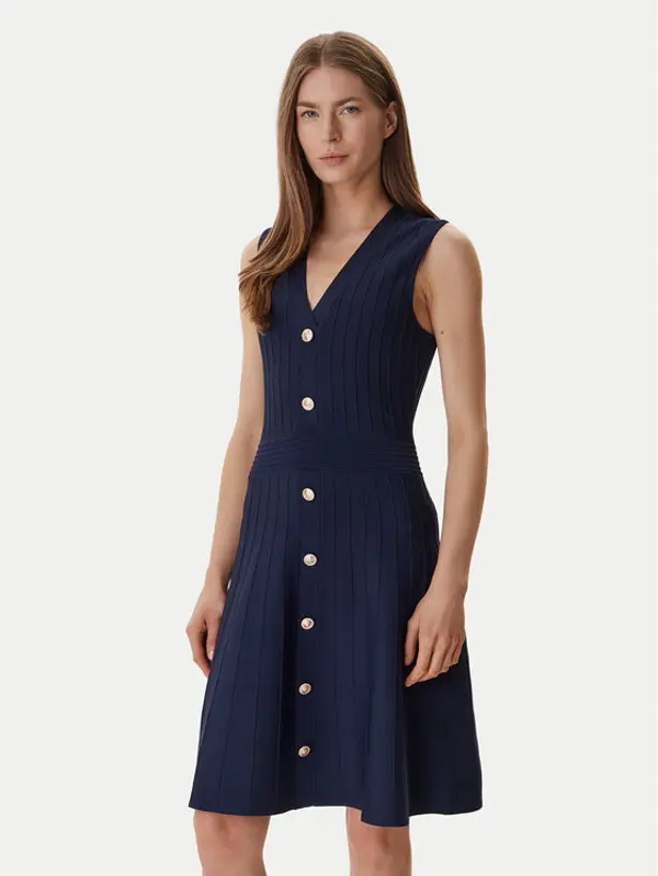 Guess Guess Džemper haljina W6GK53 Z0658 Tamnoplava Regular Fit