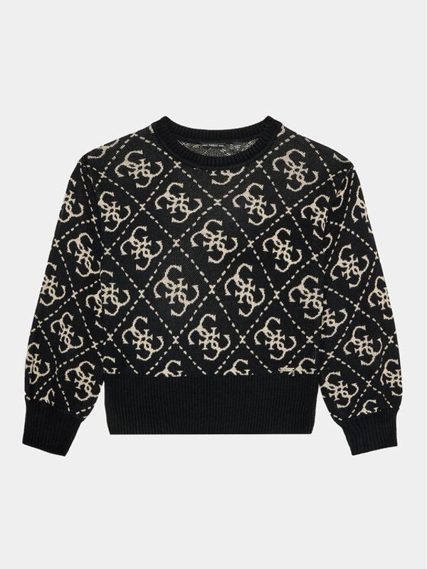 Guess Guess Džemper J3BR04 Z39N0 Crna Relaxed Fit