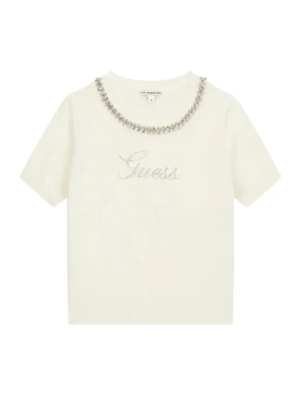 Guess Guess Džemper J6RR14 Z2NQ2 Écru Regular Fit