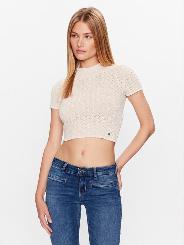 Guess Guess Džemper Julie W3GR40 Z2U00 Bež Regular Fit