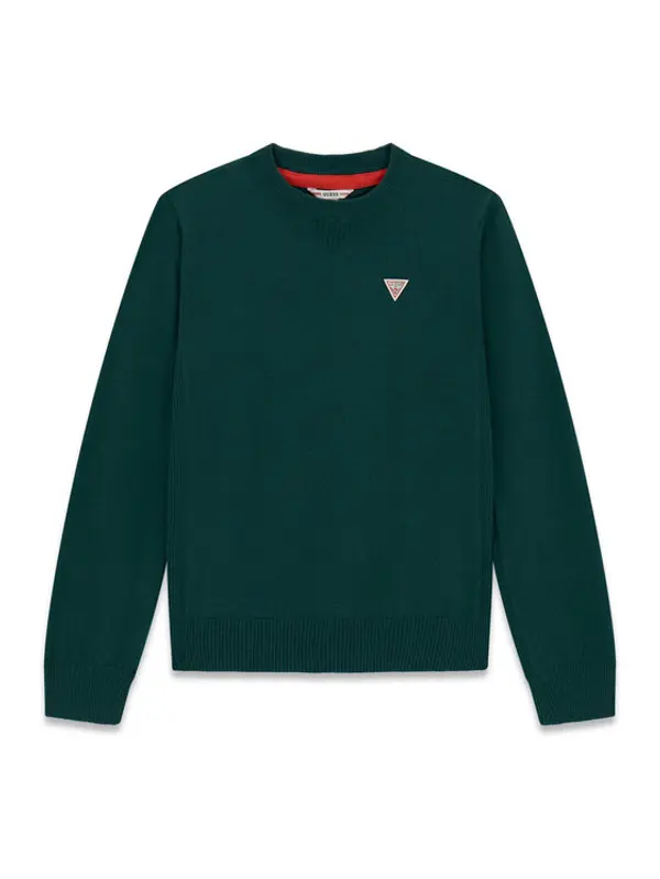 Guess Guess Džemper L0YR03 Z2VV0 Tamno zelena Regular Fit