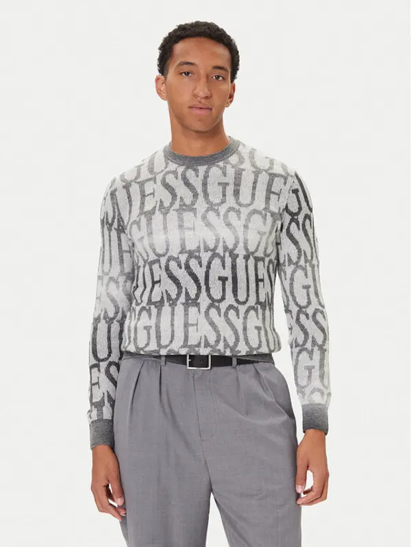 Guess Guess Džemper M5BR24 Z0500 Siva Regular Fit