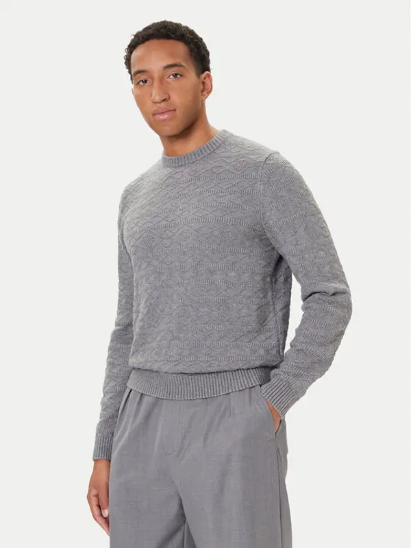 Guess Guess Džemper M5BR42 Z2ZK2 Siva Regular Fit