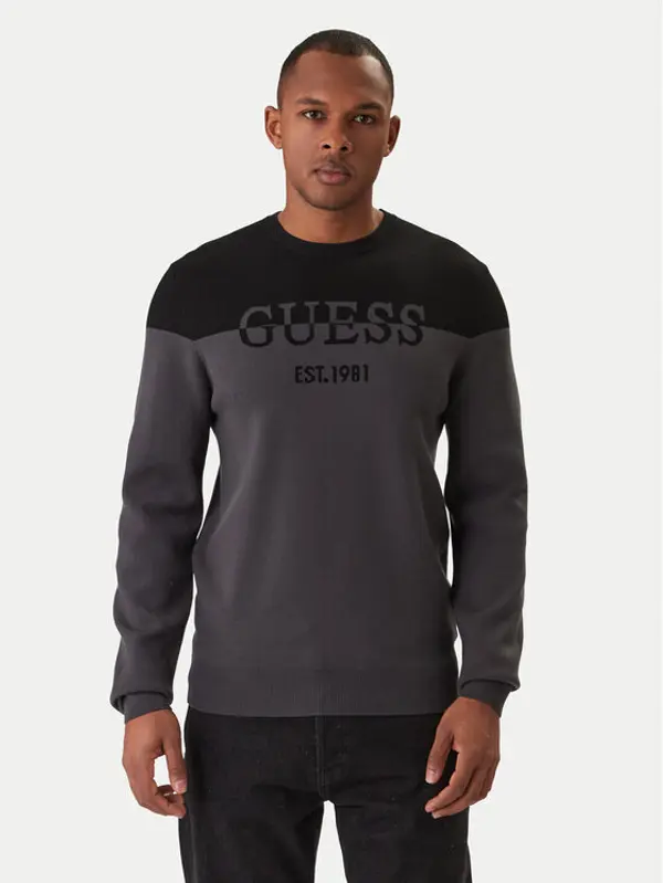 Guess Guess Džemper M6RR20 Z4492 Siva Regular Fit
