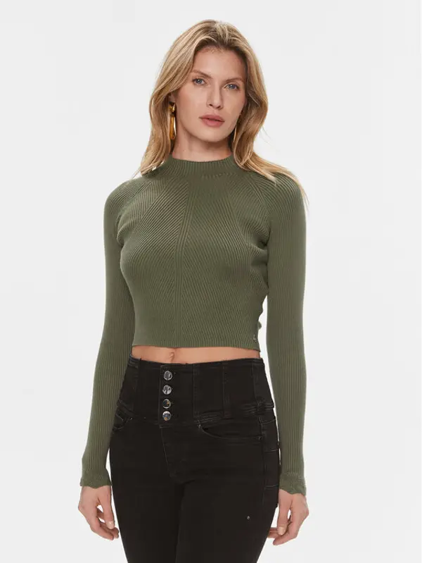 Guess Guess Džemper Marie W4RR24 Z3C71 Zelena Regular Fit