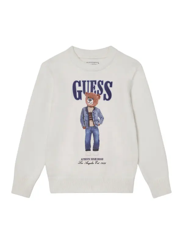 Guess Guess Džemper N6RR01 Z2ZK2 Écru Regular Fit