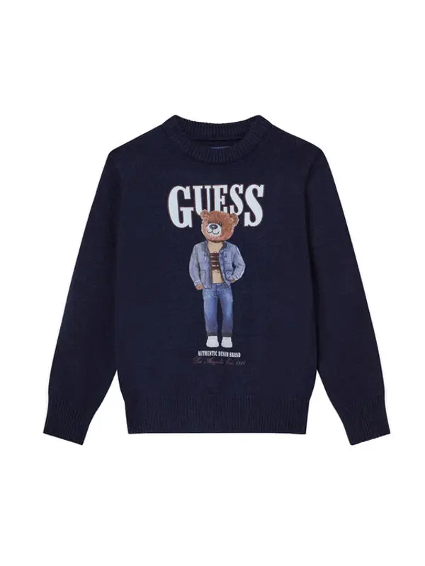 Guess Guess Džemper N6RR01 Z2ZK2 Tamnoplava Regular Fit