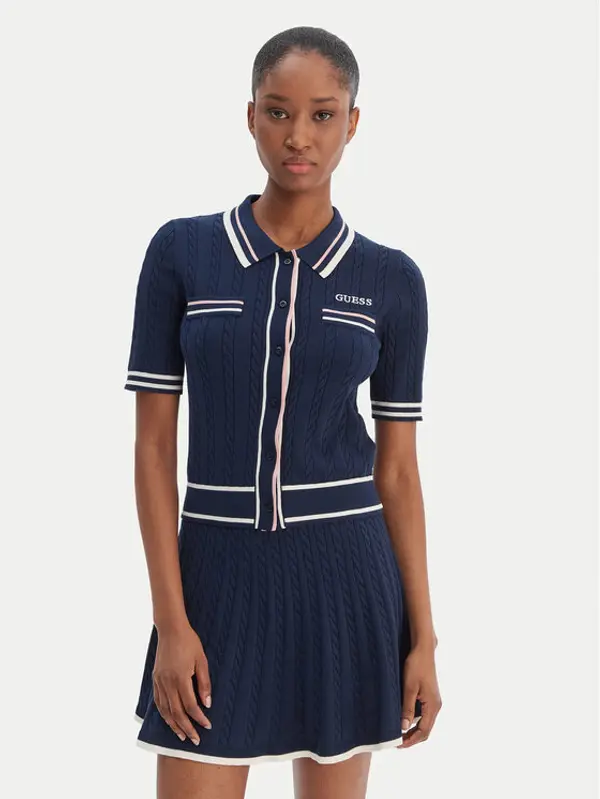 Guess Guess Džemper V6RR02 Z4652 Tamnoplava Regular Fit