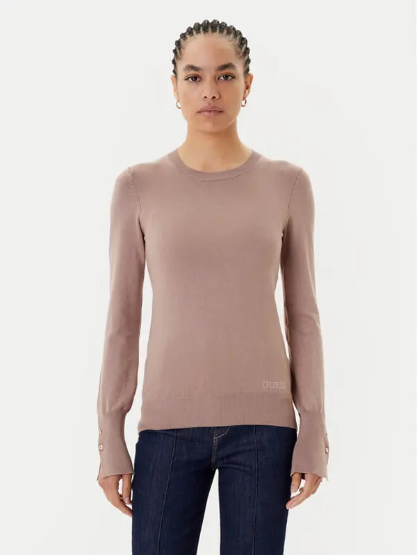 Guess Guess Džemper W2YR30 Z2V62 Smeđa Regular Fit