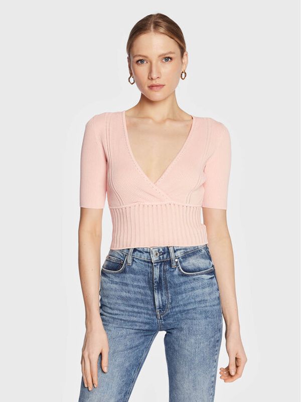 Guess Guess Džemper W3GR17 Z2U00 Ružičasta Regular Fit