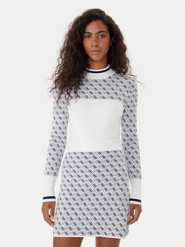 Guess Guess Džemper W5BR24 Z3JD2 Écru Slim Fit
