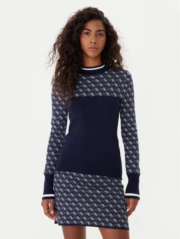 Guess Guess Džemper W5BR24 Z3JD2 Tamnoplava Slim Fit