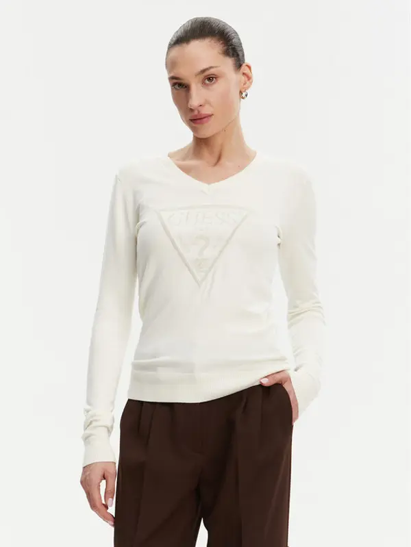 Guess Guess Džemper W5GR19 Z2NQ2 Écru Regular Fit