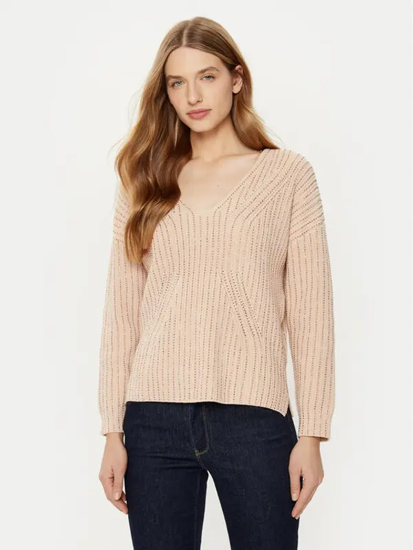 Guess Guess Džemper W5RR03 Z3K70 Bež Regular Fit