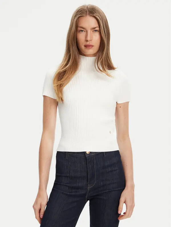 Guess Guess Džemper W5YR04 Z0040 Bijela Regular Fit
