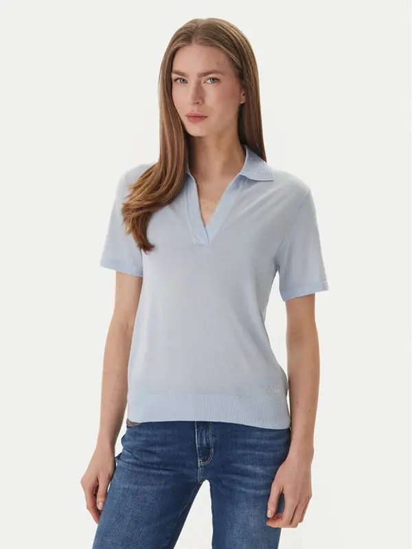 Guess Guess Džemper W6GR03 Z0583 Svijetloplava Regular Fit